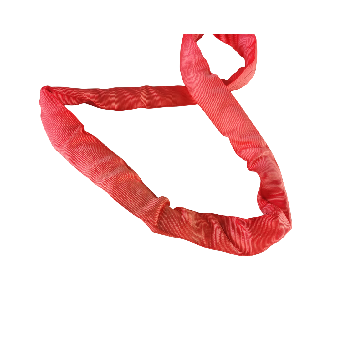 RuggedTow 20ft Polyester Endless Round Sling – Red – 5x20 – USA Made